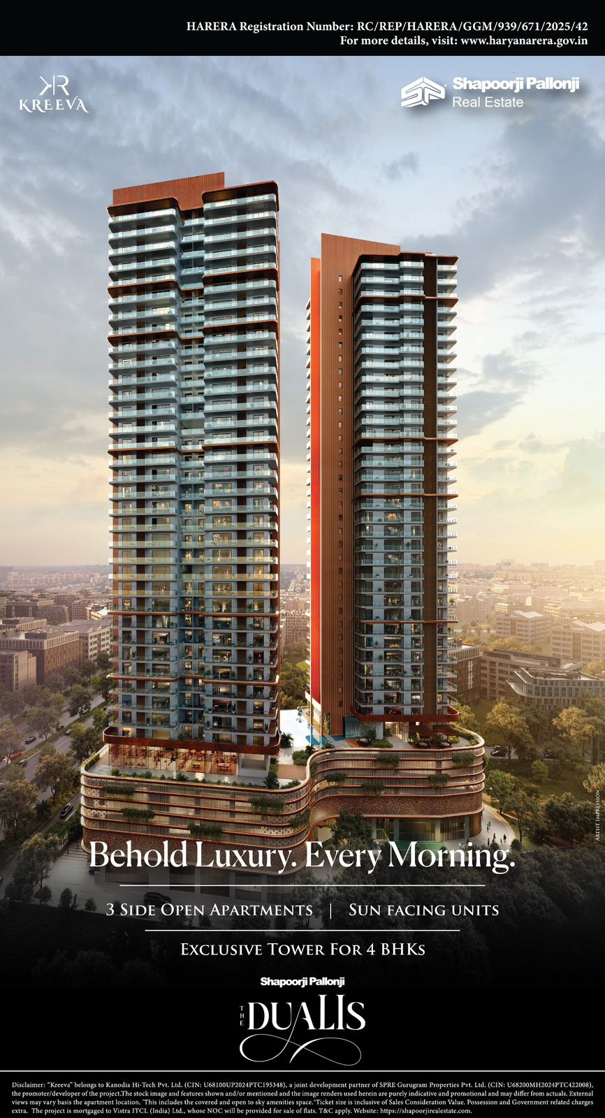 The Dualis — Behold Luxury. Every Morning.